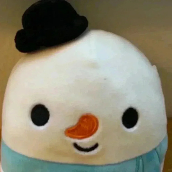 Manny The Snowman With Top Have And Scarf 8” Squishmallow soft‎ stuffed animal - Picture 6 of 14